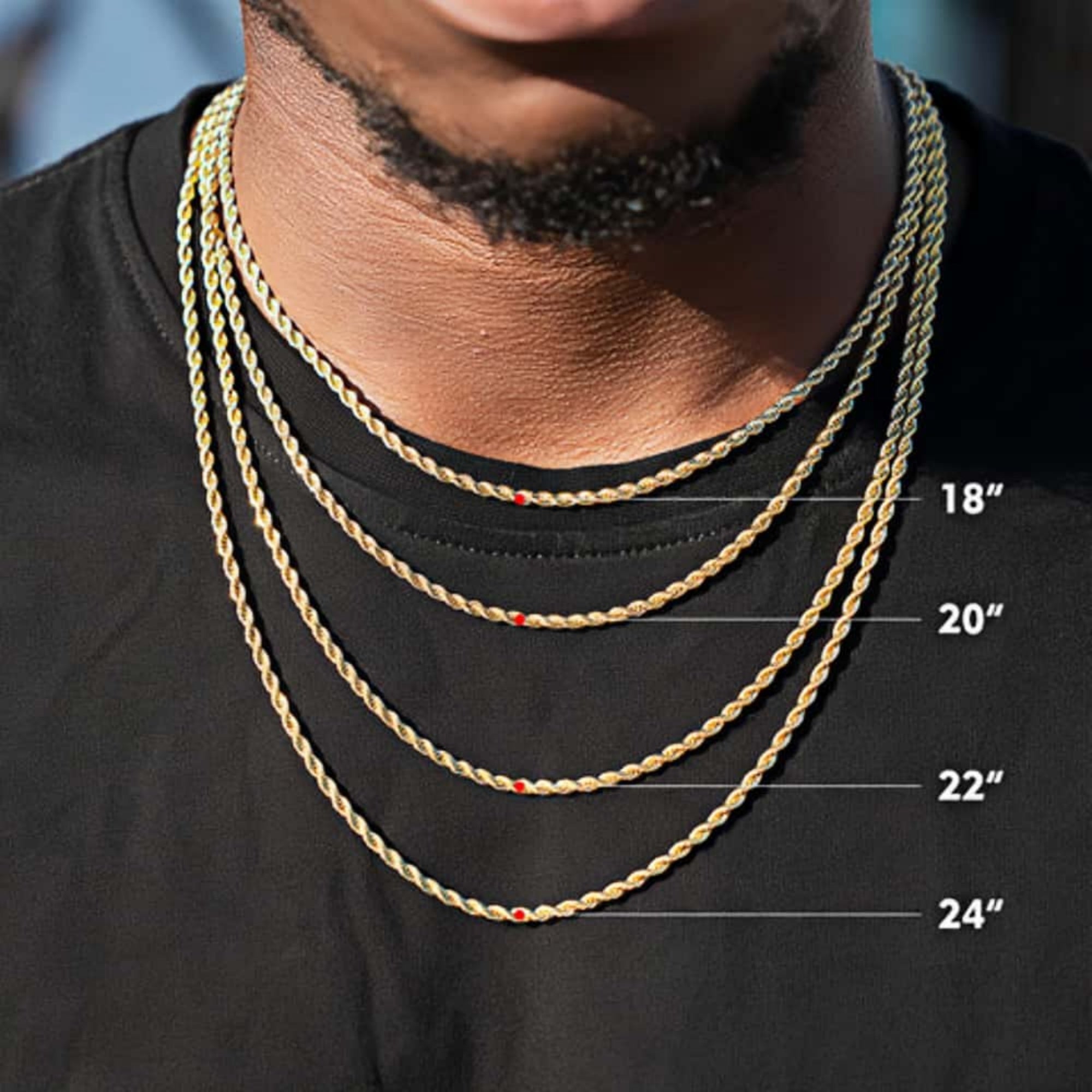 14K Gold Classic Twisted Rope Necklace
